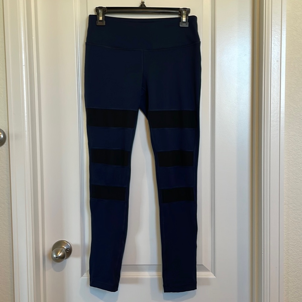 90 Degree by Reflex Mesh Striped Leggings